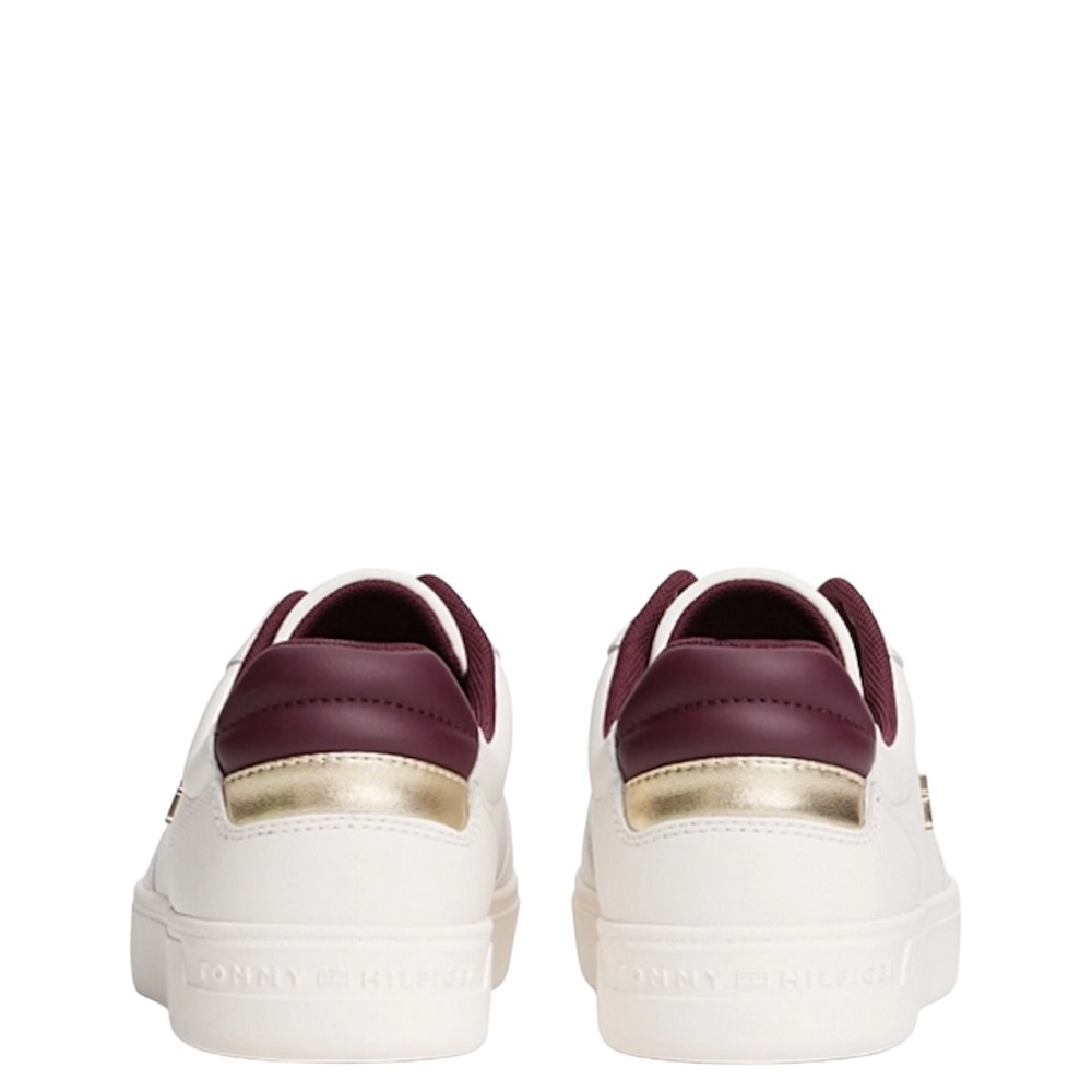 TOMMY HILFIGER</br>Γυναικεία Sneakers Λευκό Δέρμα Essential Elevated Court FW0FW08680-YBH Tommy Hilfiger TOMMY HILFIGER</br>Γυναικεία Sneakers Λευκό Δέρμα Essential Elevated Court FW0FW08680-YBH Tommy Hilfiger