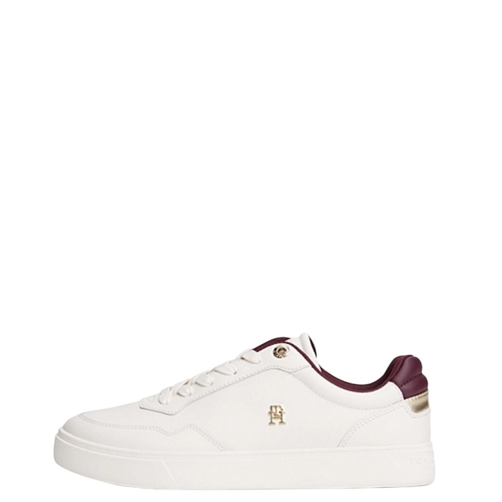 TOMMY HILFIGER</br>Γυναικεία Sneakers Λευκό Δέρμα Essential Elevated Court FW0FW08680-YBH Tommy Hilfiger TOMMY HILFIGER</br>Γυναικεία Sneakers Λευκό Δέρμα Essential Elevated Court FW0FW08680-YBH Tommy Hilfiger