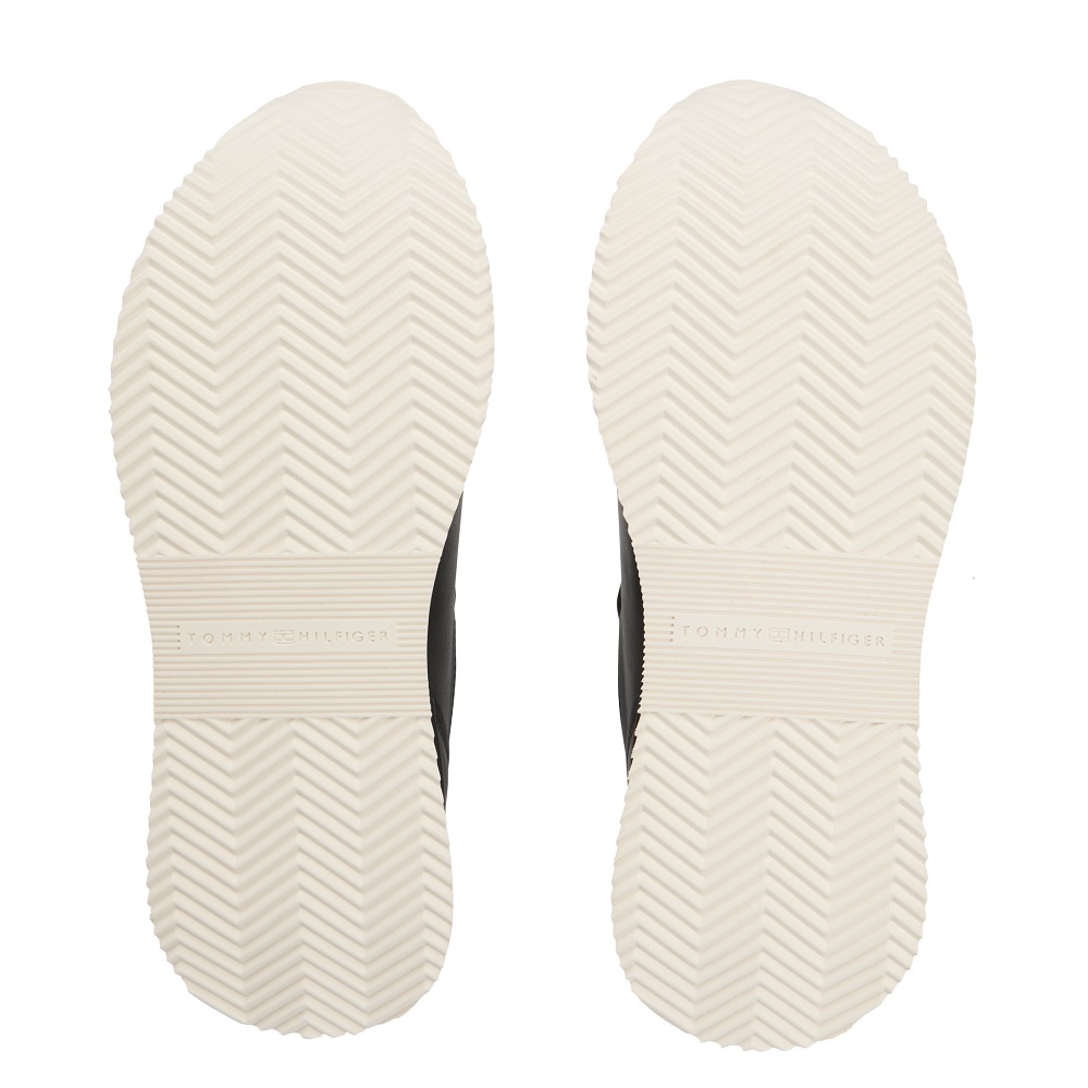 TOMMY HILFIGER</br>Tommy Hilfiger FW0FW08695-BDS Γυναικεία Sneakers Μαύρο Δέρμα Chic Fashion Runner TOMMY HILFIGER</br>Tommy Hilfiger FW0FW08695-BDS Γυναικεία Sneakers Μαύρο Δέρμα Chic Fashion Runner