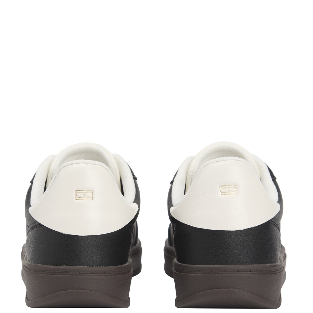 TOMMY HILFIGER</br>Tommy Hilfiger FW0FW08823-BDS Γυναικεία Sneakers Μαύρο Δέρμα Th Heritage Shiny TOMMY HILFIGER</br>Tommy Hilfiger FW0FW08823-BDS Γυναικεία Sneakers Μαύρο Δέρμα Th Heritage Shiny