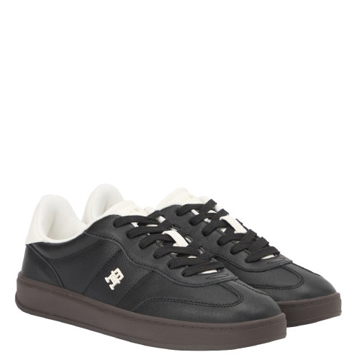 Tommy Hilfiger FW0FW08823-BDS Γυναικεία Sneakers Μαύρο Δέρμα Th Heritage Shiny Tommy Hilfiger FW0FW08823-BDS Γυναικεία Sneakers Μαύρο Δέρμα Th Heritage Shiny
