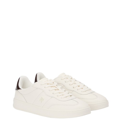 Tommy Hilfiger FW0FW08823-YBH Γυναικεία Sneakers Λευκό Δέρμα Th Heritage Shiny Tommy Hilfiger FW0FW08823-YBH Γυναικεία Sneakers Λευκό Δέρμα Th Heritage Shiny