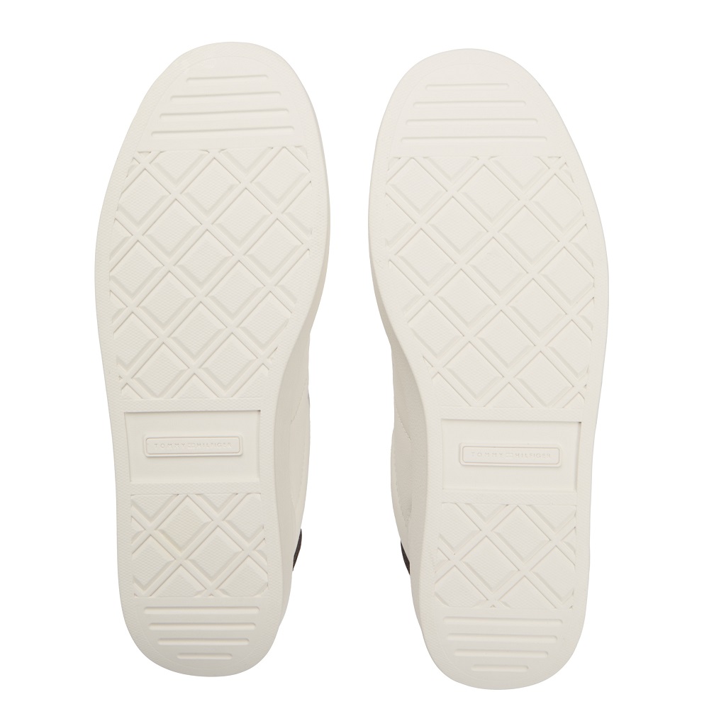 TOMMY HILFIGER</br>Tommy Hilfiger FW0FW08823-YBH Γυναικεία Sneakers Λευκό Δέρμα Th Heritage Shiny TOMMY HILFIGER</br>Tommy Hilfiger FW0FW08823-YBH Γυναικεία Sneakers Λευκό Δέρμα Th Heritage Shiny