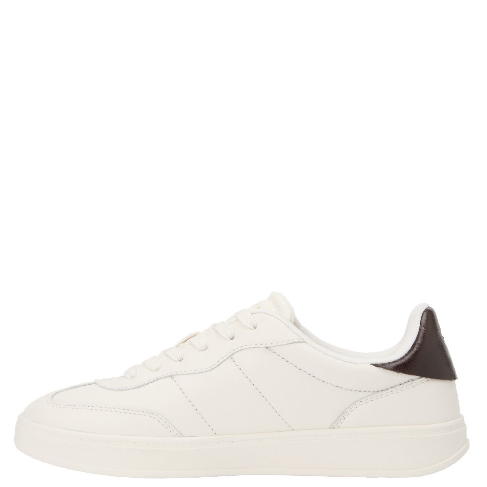 TOMMY HILFIGER</br>Tommy Hilfiger FW0FW08823-YBH Γυναικεία Sneakers Λευκό Δέρμα Th Heritage Shiny TOMMY HILFIGER</br>Tommy Hilfiger FW0FW08823-YBH Γυναικεία Sneakers Λευκό Δέρμα Th Heritage Shiny