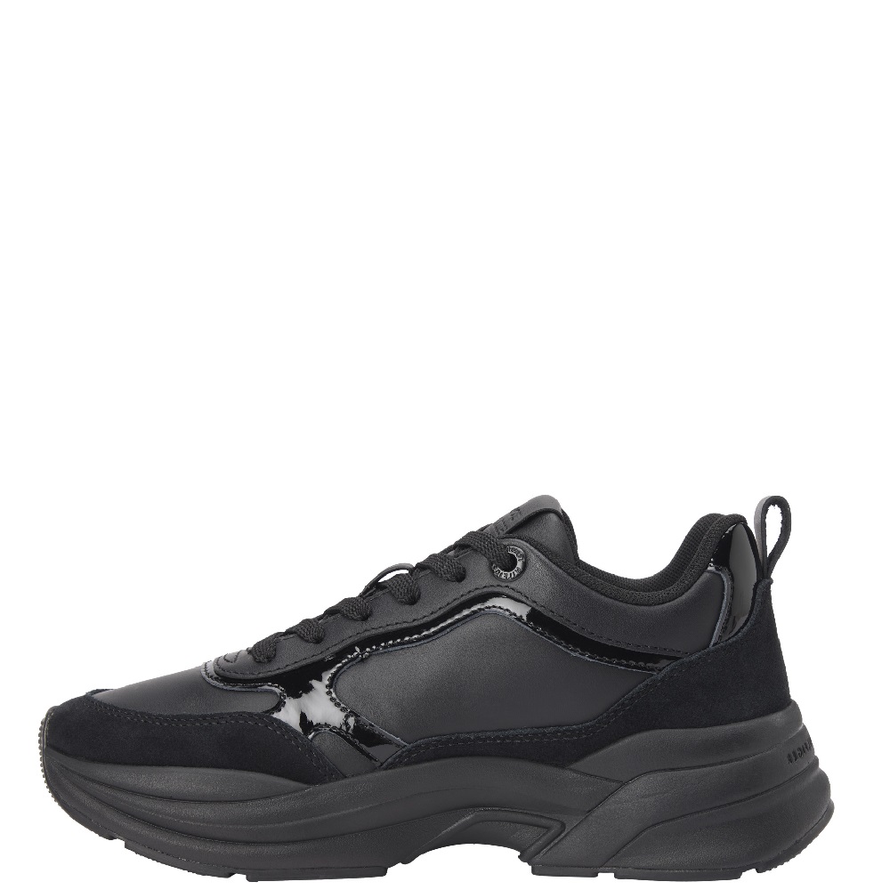 TOMMY HILFIGER</br>Tommy Hilfiger FW0FW08840-BDS Γυναικεία Sneakers Μαύρο Δέρμα Th Chunky Runner Patent TOMMY HILFIGER</br>Tommy Hilfiger FW0FW08840-BDS Γυναικεία Sneakers Μαύρο Δέρμα Th Chunky Runner Patent