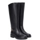 TOMMY HILFIGER</br>Tommy Hilfiger FW0FW08863-BDS Γυναικείες Μπότες Μαύρο Δέρμα Th Horsebit Long TOMMY HILFIGER</br>Tommy Hilfiger FW0FW08863-BDS Γυναικείες Μπότες Μαύρο Δέρμα Th Horsebit Long