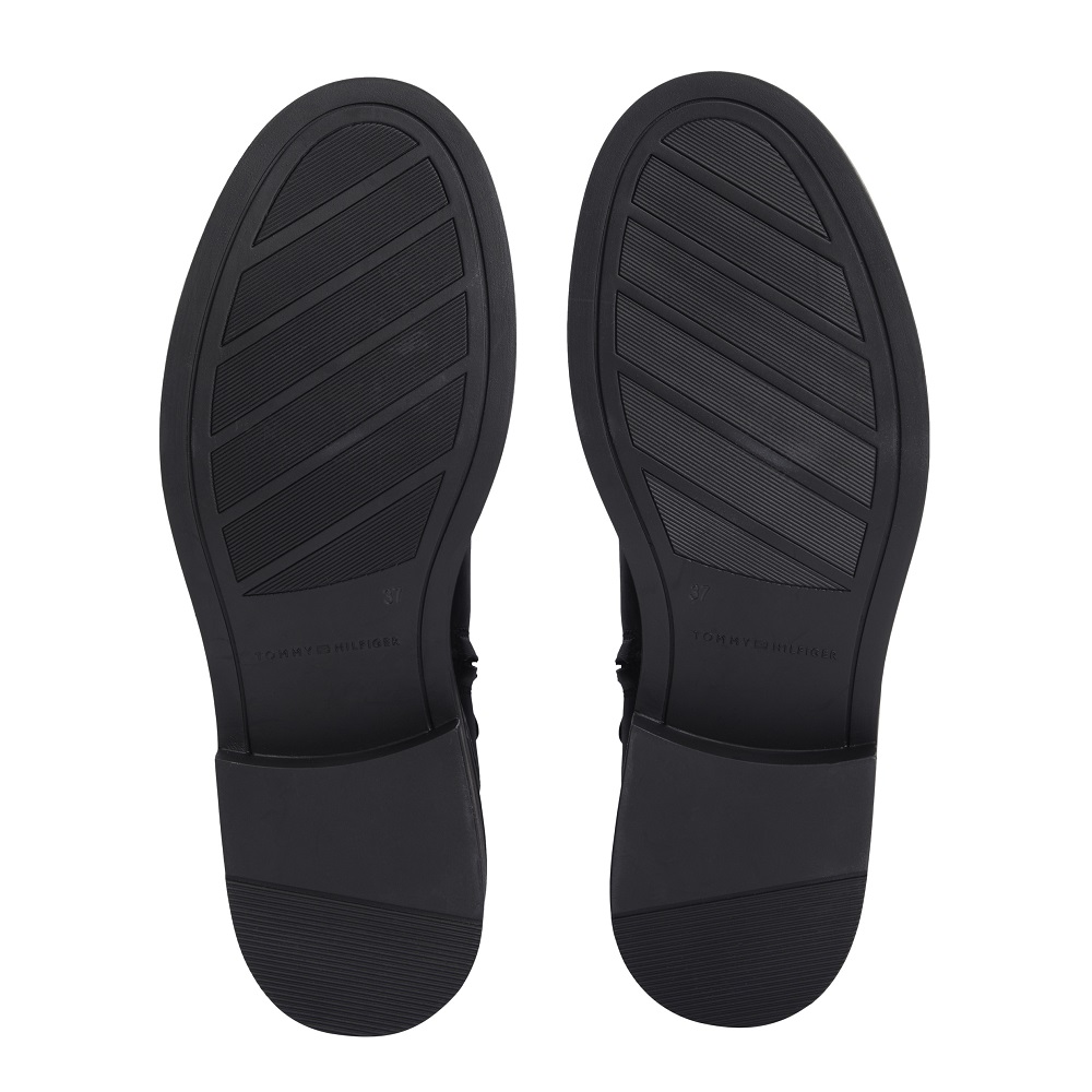TOMMY HILFIGER</br>Tommy Hilfiger FW0FW08863-BDS Γυναικείες Μπότες Μαύρο Δέρμα Th Horsebit Long TOMMY HILFIGER</br>Tommy Hilfiger FW0FW08863-BDS Γυναικείες Μπότες Μαύρο Δέρμα Th Horsebit Long