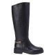 TOMMY HILFIGER</br>Tommy Hilfiger FW0FW08863-BDS Γυναικείες Μπότες Μαύρο Δέρμα Th Horsebit Long TOMMY HILFIGER</br>Tommy Hilfiger FW0FW08863-BDS Γυναικείες Μπότες Μαύρο Δέρμα Th Horsebit Long