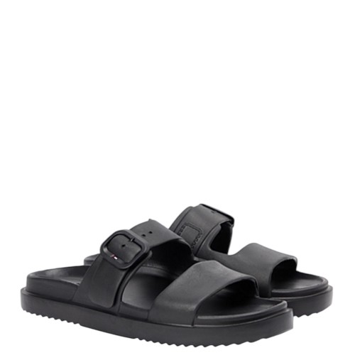 Tommy Hilfiger FW0FW08953-BDS Γυναικεία Σανδάλια Th Light Double Strap Sandal Μαύρο Tommy Hilfiger FW0FW08953-BDS Γυναικεία Σανδάλια Th Light Double Strap Sandal Μαύρο