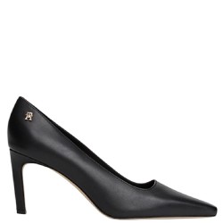 Γυναικείες Γόβες Μαύρο Leather Th Monogram Stilletto Heels FW0FW08993-BDS Tommy Hilfiger