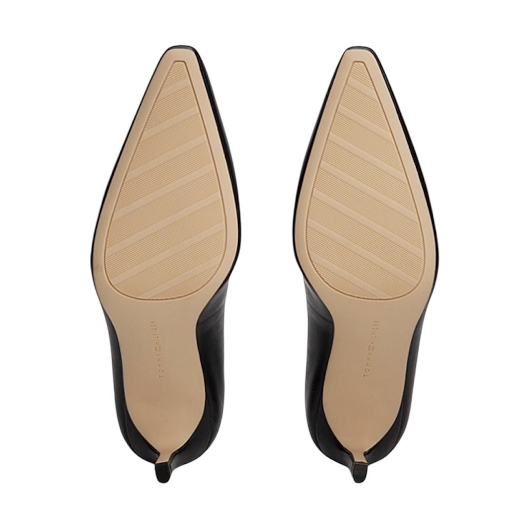 TOMMY HILFIGER</br>Γυναικείες Γόβες Μαύρο Leather Th Monogram Stilletto Heels FW0FW08993-BDS Tommy Hilfiger TOMMY HILFIGER</br>Γυναικείες Γόβες Μαύρο Leather Th Monogram Stilletto Heels FW0FW08993-BDS Tommy Hilfiger