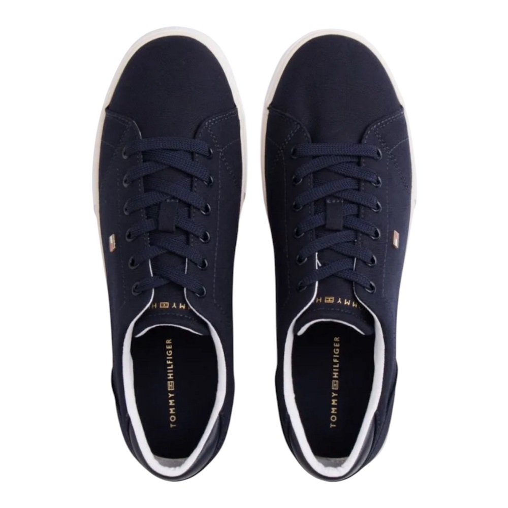 TOMMY HILFIGER</br>Tommy Hilfiger FW0FW09102-DW6 Γυναικεία Sneakers Th Low Profile Vulc Canvas Μπλε