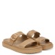 TOMMY HILFIGER</br>Tommy Hilfiger FW0FW09114-0HT Γυναικεία Σανδάλια Th Double Strap Sandal Pearlized Μπεζ  