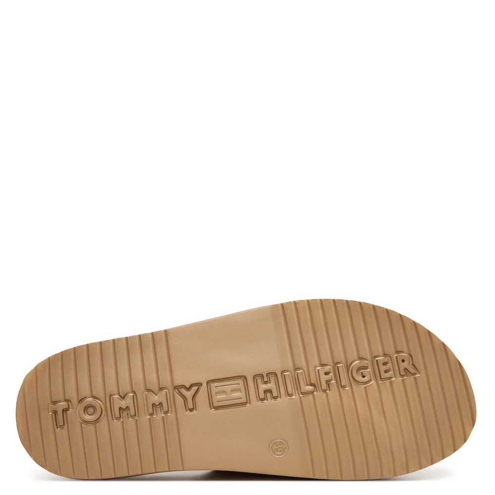 TOMMY HILFIGER</br>Tommy Hilfiger FW0FW09114-0HT Γυναικεία Σανδάλια Th Double Strap Sandal Pearlized Μπεζ  