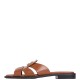 TOMMY HILFIGER</br>Tommy Hilfiger FW0FW09126-GP4 Γυναικεία Mules Coin Leather Sandal Ταμπά Δέρμα