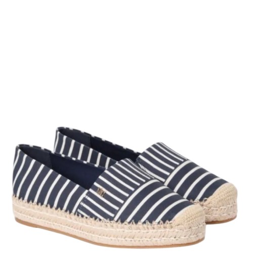 Tommy Hilfiger FW0FW09143-DW6 Γυναικείες Εσπαντρίγιες Th Platform Stripes Μπλε