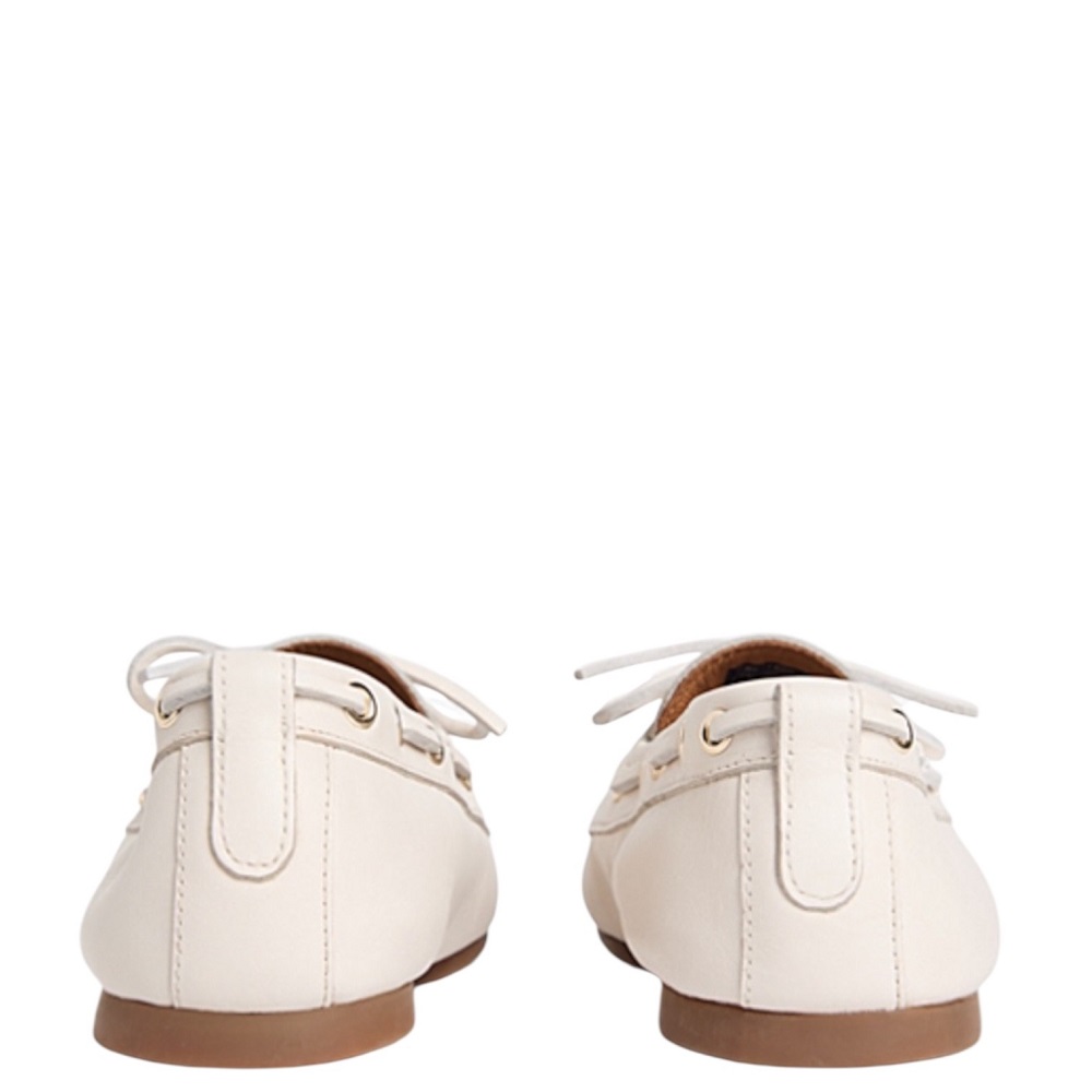 TOMMY HILFIGER</br>Tommy Hilfiger FW0FW09148-AEO Γυναικεία Boat Shoes Εκρού Δέρμα