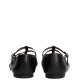 TOMMY HILFIGER</br>Γυναικείες Μπαλαρίνες Μαύρο Δέρμα Smooth Leather T-bar FW0FW09153-BDS Tommy Hilfiger