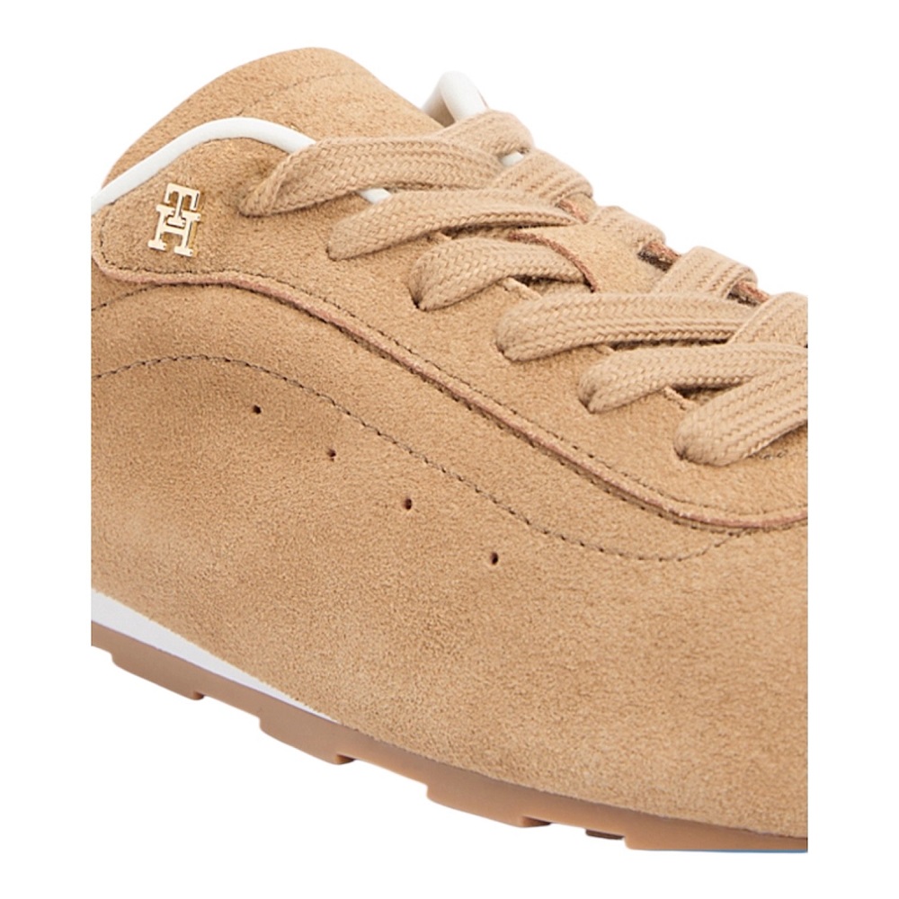 TOMMY HILFIGER</br>Tommy Hilfiger FW0FW09189-RBC Γυναικεία Sneakers Th Bella Low Runner Suede Μπεζ