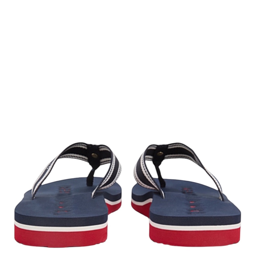 TOMMY HILFIGER</br>Tommy Hilfiger FW0FW09193-0GY Γυναικείες Σαγιονάρες Th Webbing Summer Sandal Μπλε/Λευκό/Κόκκινο