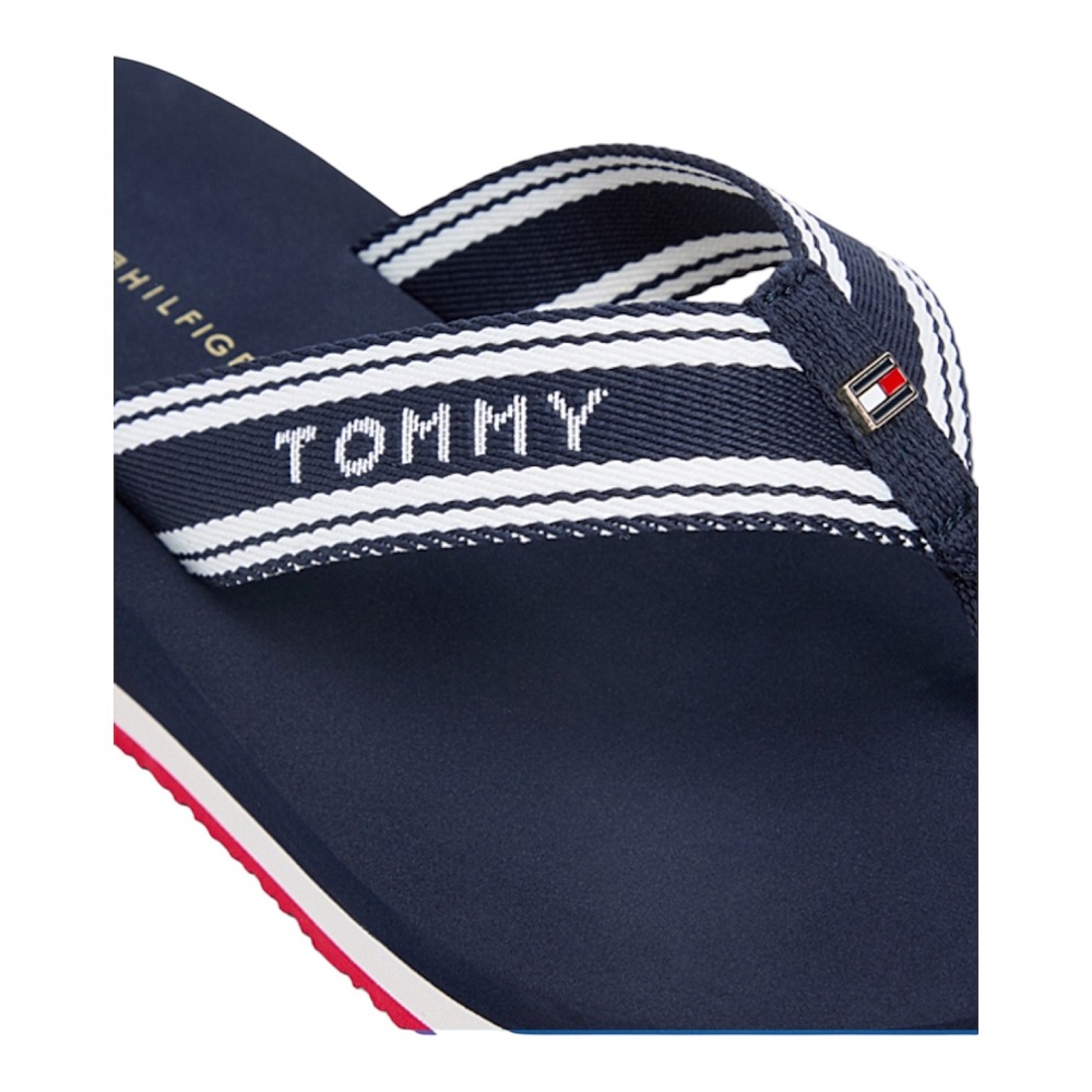TOMMY HILFIGER</br>Tommy Hilfiger FW0FW09195-0GY Γυναικείες Σαγιονάρες Th Flag Print Summer Sandal Μπλε/Λευκό/Κόκκινο TOMMY HILFIGER</br>Tommy Hilfiger FW0FW09195-0GY Γυναικείες Σαγιονάρες Th Flag Print Summer Sandal Μπλε/Λευκό/Κόκκινο