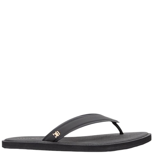 Tommy Hilfiger FW0FW09206-BDS Γυναικείες Σαγιονάρες Μαύρο Th Scandi Premium Summer Sandal