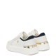 TOMMY HILFIGER</br>Tommy Hilfiger FW0FW09307-064 Γυναικεία Sneakers Εκρού/Μπλε Δέρμα Th Satin Platform