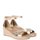 TOMMY HILFIGER</br>Tommy Hilfiger FW0FW09333-0HS Γυναικείες Πλατφόρμες Mid Wedge Espad X Cross Χρυσό Δέρμα