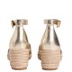 TOMMY HILFIGER</br>Tommy Hilfiger FW0FW09333-0HS Γυναικείες Πλατφόρμες Mid Wedge Espad X Cross Χρυσό Δέρμα