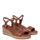 TOMMY HILFIGER</br>Tommy Hilfiger FW0FW09340-GP4 Γυναικείες Πλατφόρμες Mid Wedge Espad Ταμπά Δέρμα