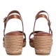 TOMMY HILFIGER</br>Tommy Hilfiger FW0FW09340-GP4 Γυναικείες Πλατφόρμες Mid Wedge Espad Ταμπά Δέρμα