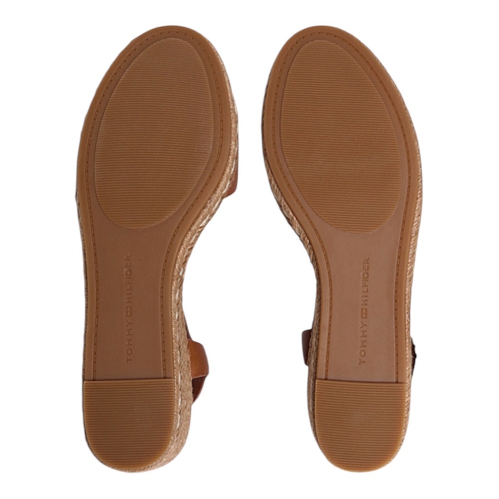 TOMMY HILFIGER</br>Tommy Hilfiger FW0FW09340-GP4 Γυναικείες Πλατφόρμες Mid Wedge Espad Ταμπά Δέρμα