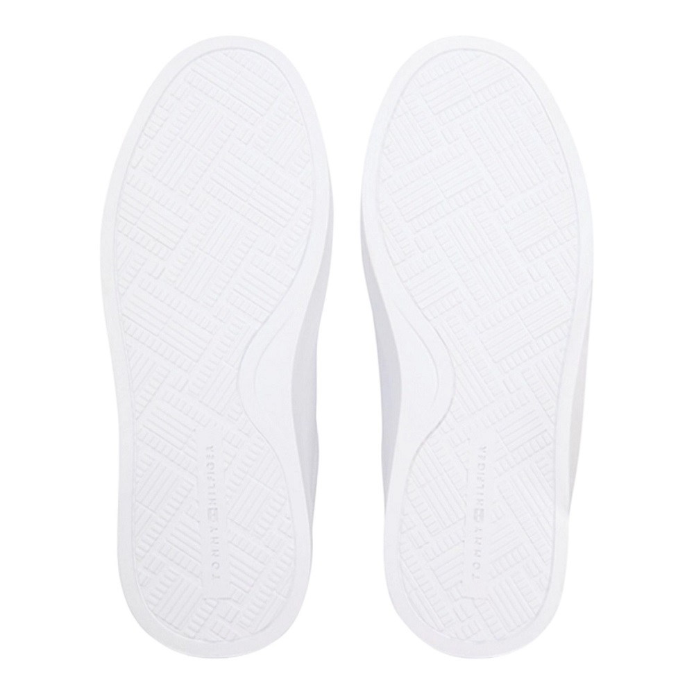 TOMMY HILFIGER</br>Tommy Hilfiger FW0FW09354-YBS Γυναικεία Sneakers Th Chic Cupsole Webbing Λευκό Δέρμα TOMMY HILFIGER</br>Tommy Hilfiger FW0FW09354-YBS Γυναικεία Sneakers Th Chic Cupsole Webbing Λευκό Δέρμα