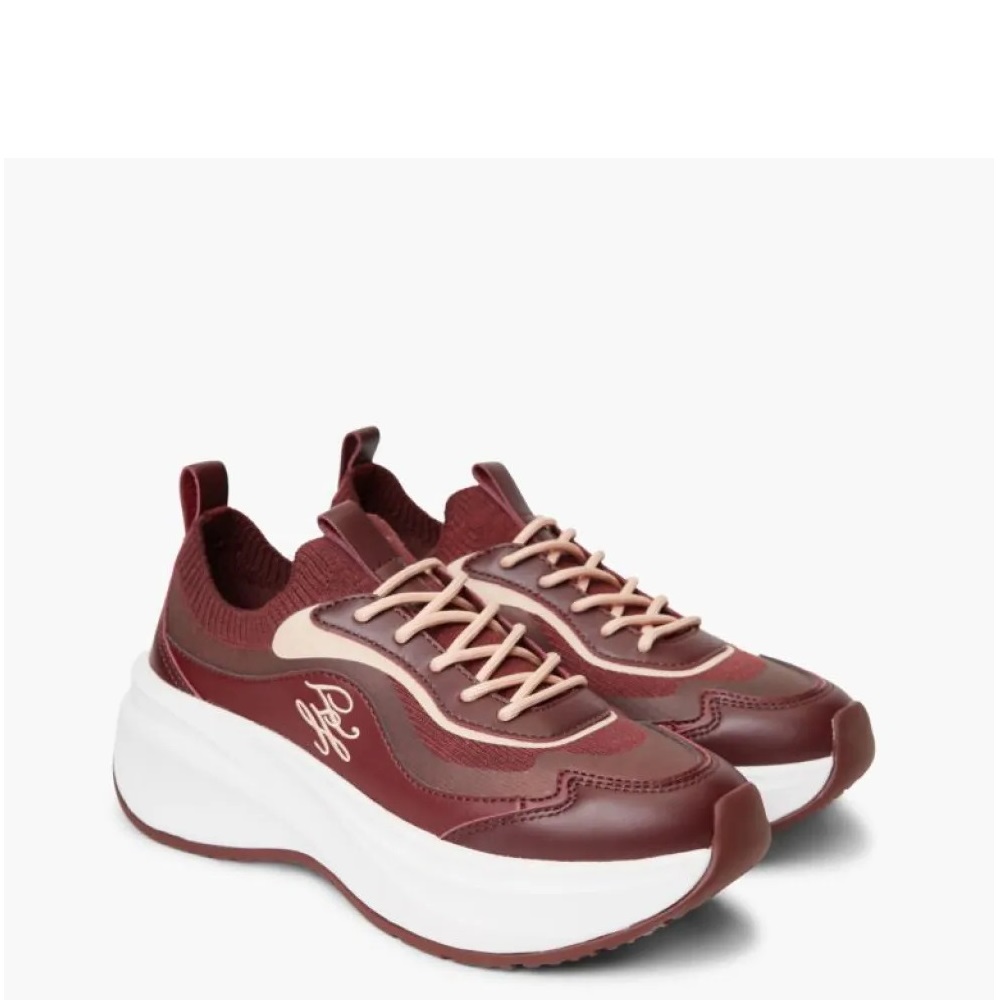 TOMMY HILFIGER</br>Tommy Hilfiger Knit Mixed Texture Sneakers FW0FW09484-XUT Γυναικεία Sneakers Μπορντό TOMMY HILFIGER</br>Tommy Hilfiger Knit Mixed Texture Sneakers FW0FW09484-XUT Γυναικεία Sneakers Μπορντό