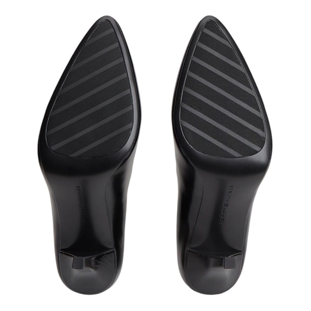 TOMMY HILFIGER</br>Tommy Hilfiger Leather Th Monogram High Heels FW0FW09527-BDS Γυναικείες Γόβες Μαύρο Δέρμα TOMMY HILFIGER</br>Tommy Hilfiger Leather Th Monogram High Heels FW0FW09527-BDS Γυναικείες Γόβες Μαύρο Δέρμα