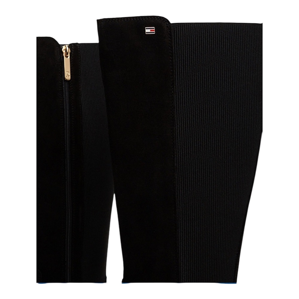 TOMMY HILFIGER</br>Tommy Hilfiger Enamel Flag Suede High Chelsea FW0FW09574-BDS Γυναικείες Μπότες Μαύρο Suede TOMMY HILFIGER</br>Tommy Hilfiger Enamel Flag Suede High Chelsea FW0FW09574-BDS Γυναικείες Μπότες Μαύρο Suede