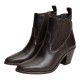 TOMMY HILFIGER</br>Tommy Hilfiger Leather Western Chelsea Boot FW0FW09582-0HG Γυναικεία Μποτάκια Καφέ Δέρμα TOMMY HILFIGER</br>Tommy Hilfiger Leather Western Chelsea Boot FW0FW09582-0HG Γυναικεία Μποτάκια Καφέ Δέρμα