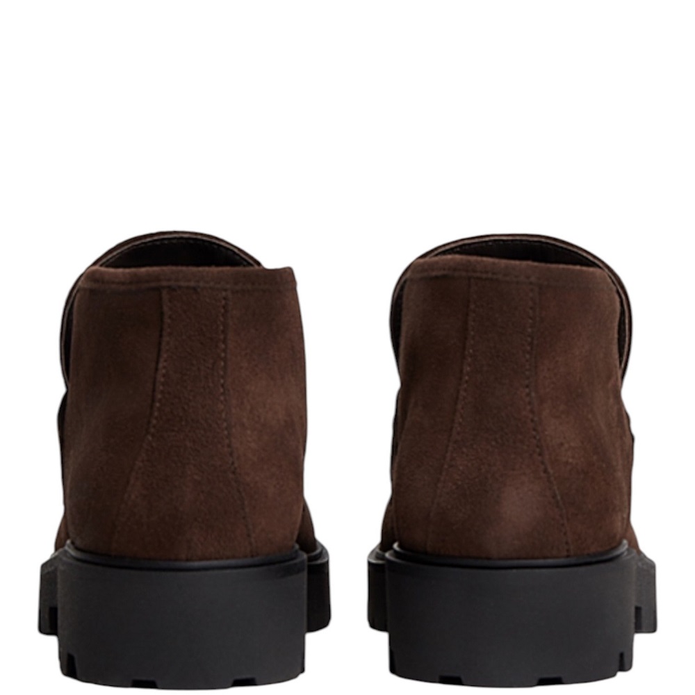 TOMMY HILFIGER</br>Tommy Hilfiger Th Monogram Suede Penny Loafer Boots FW0FW09680-GUG Γυναικεία Μποτάκια Καφέ Suede TOMMY HILFIGER</br>Tommy Hilfiger Th Monogram Suede Penny Loafer Boots FW0FW09680-GUG Γυναικεία Μποτάκια Καφέ Suede