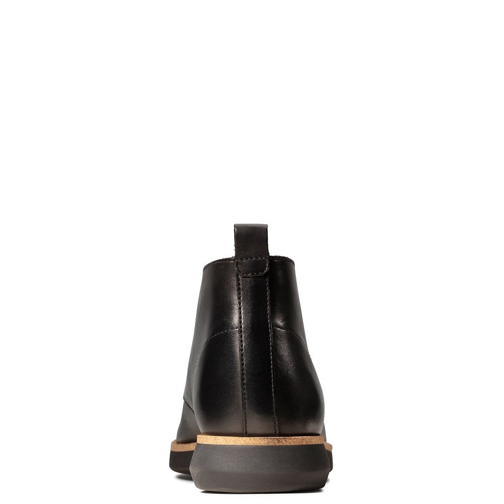 CLARKS</br>Ανδρικά Μποτάκια Μαύρο Δέρμα FAIRFORD MID Clarks