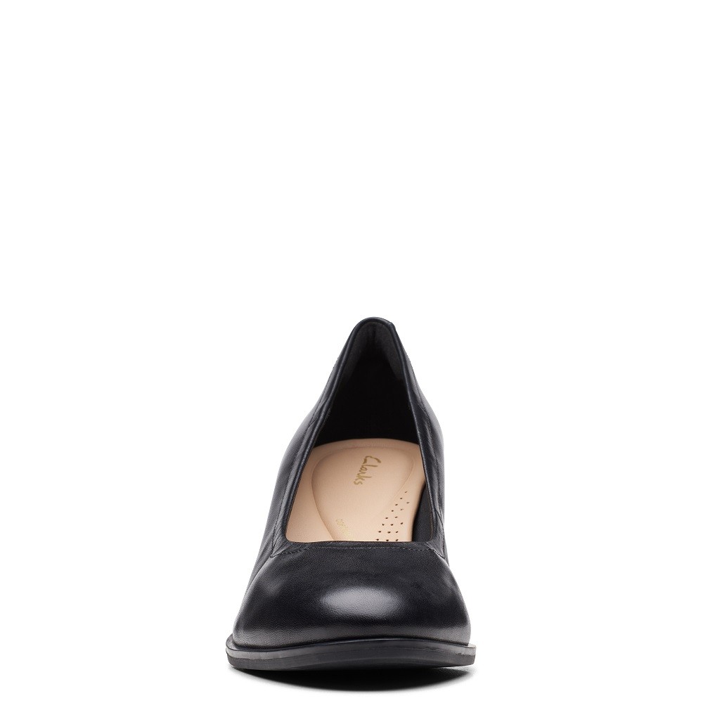 CLARKS</br>Γυναικείες Γόβες Μαύρο Δέρμα FREVA55 COURT Clarks CLARKS</br>Γυναικείες Γόβες Μαύρο Δέρμα FREVA55 COURT Clarks
