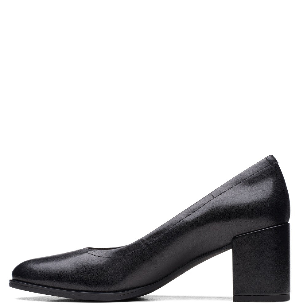 CLARKS</br>Γυναικείες Γόβες Μαύρο Δέρμα FREVA55 COURT Clarks CLARKS</br>Γυναικείες Γόβες Μαύρο Δέρμα FREVA55 COURT Clarks