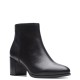 CLARKS</br>Γυναικεία Μποτάκια Μαύρο Δέρμα FREVA55 ZIP Clarks CLARKS</br>Γυναικεία Μποτάκια Μαύρο Δέρμα FREVA55 ZIP Clarks