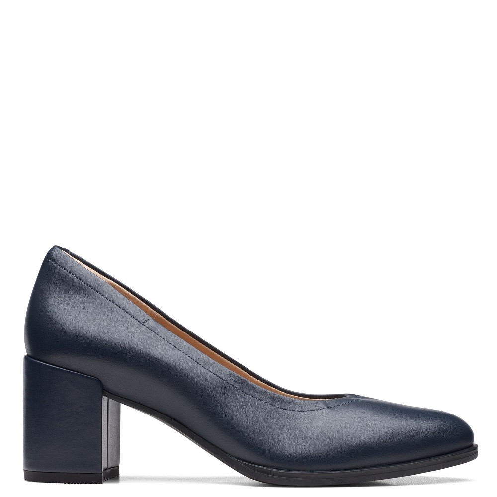 CLARKS</br>Γυναικείες Γόβες Μπλε Δέρμα FREVA55 COURT Clarks CLARKS</br>Γυναικείες Γόβες Μπλε Δέρμα FREVA55 COURT Clarks