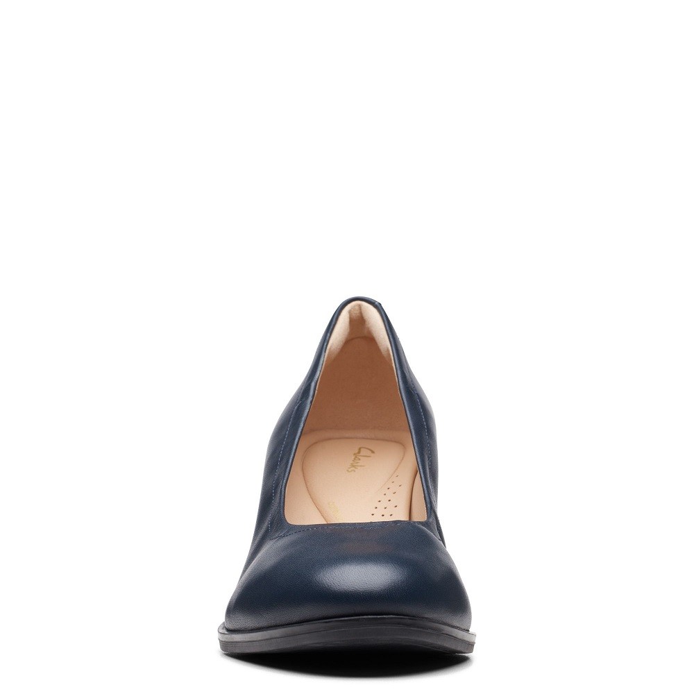 CLARKS</br>Γυναικείες Γόβες Μπλε Δέρμα FREVA55 COURT Clarks CLARKS</br>Γυναικείες Γόβες Μπλε Δέρμα FREVA55 COURT Clarks