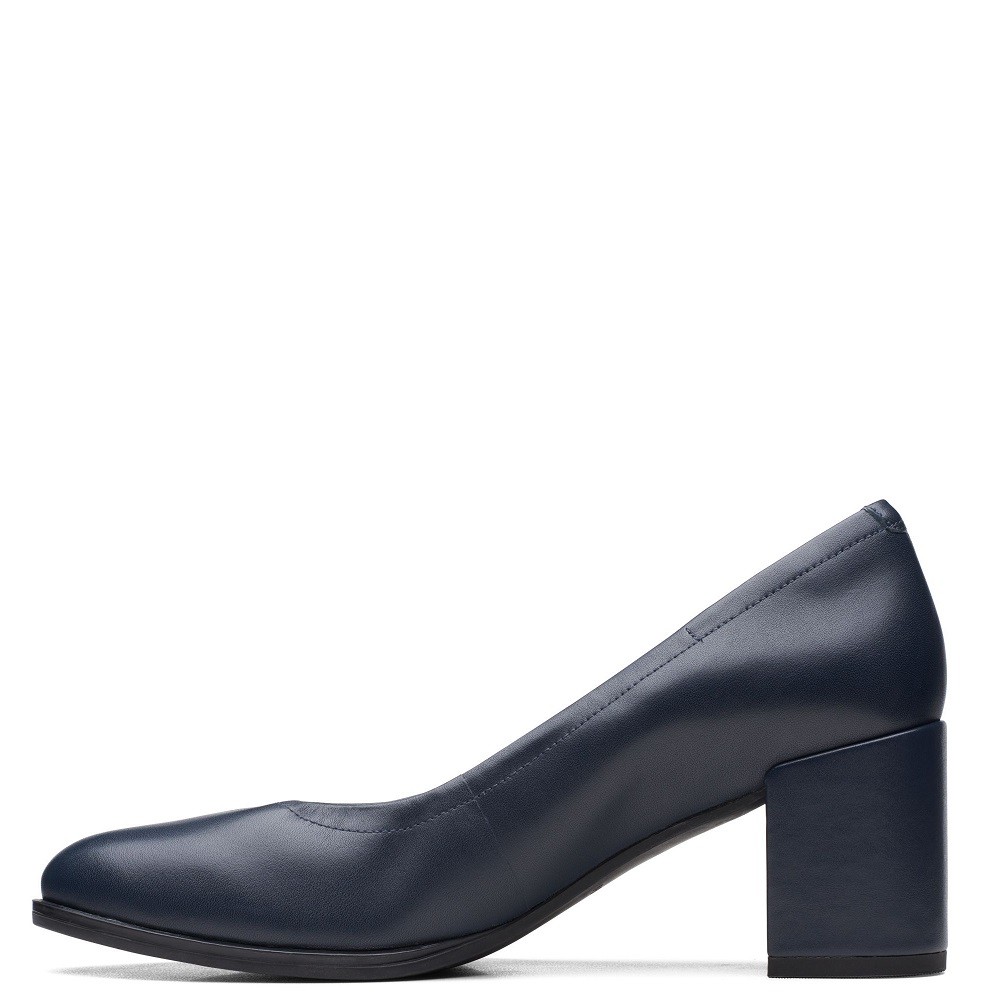 CLARKS</br>Γυναικείες Γόβες Μπλε Δέρμα FREVA55 COURT Clarks CLARKS</br>Γυναικείες Γόβες Μπλε Δέρμα FREVA55 COURT Clarks