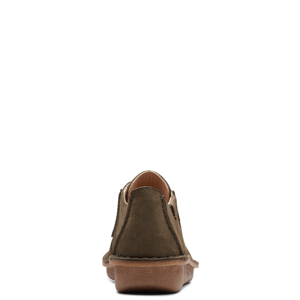 CLARKS</br>Γυναικεία Casual Παπούτσια Χακί Nubuck FUNNY DREAM Clarks CLARKS</br>Γυναικεία Casual Παπούτσια Χακί Nubuck FUNNY DREAM Clarks