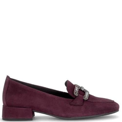 Gabor 4002.02.004 Γυναικεία Loafers Μπορντό Suede Δέρμα