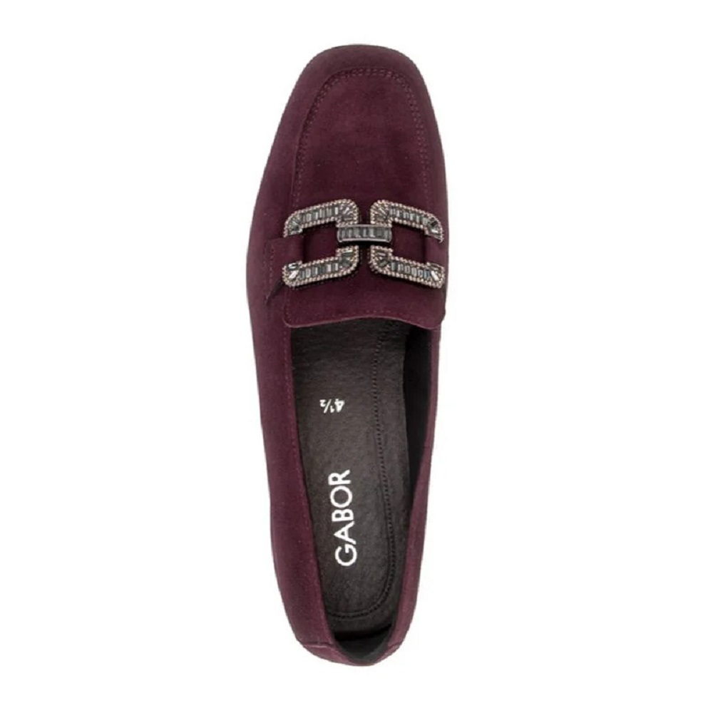 GABOR</br>Gabor 4002.02.004 Γυναικεία Loafers Μπορντό Suede Δέρμα GABOR</br>Gabor 4002.02.004 Γυναικεία Loafers Μπορντό Suede Δέρμα