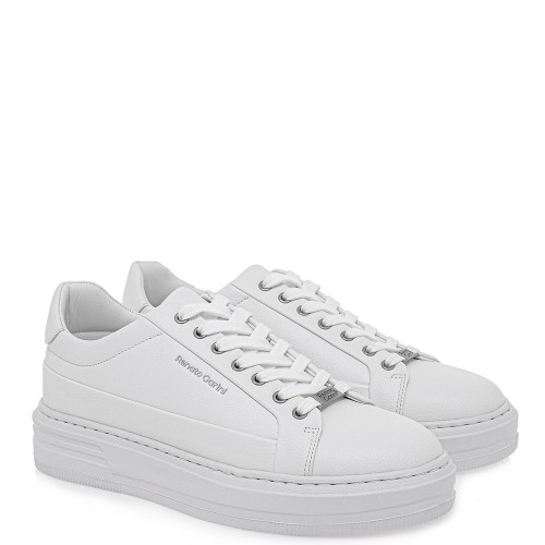 Renato Garini GARDA-684 Ανδρικά Sneakers Λευκό Grain Renato Garini GARDA-684 Ανδρικά Sneakers Λευκό Grain