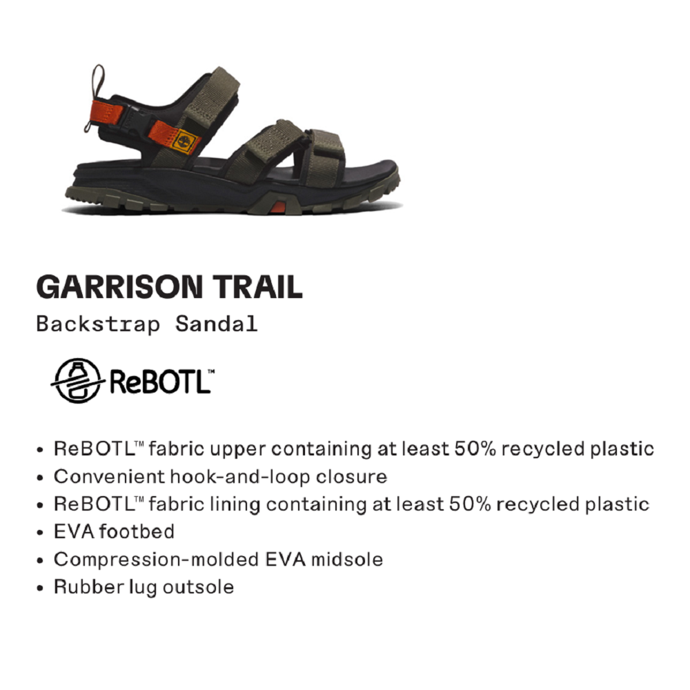 TIMBERLAND</br>Timberland Garrison Trail Backstrap Sandal A5TC2-A58 Ανδρικά Πέδιλα Χακί TIMBERLAND</br>Timberland Garrison Trail Backstrap Sandal A5TC2-A58 Ανδρικά Πέδιλα Χακί